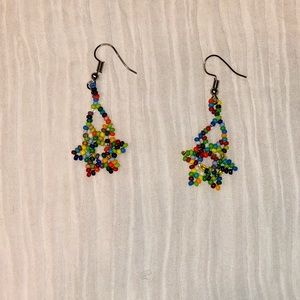 Huichol beaded earrings